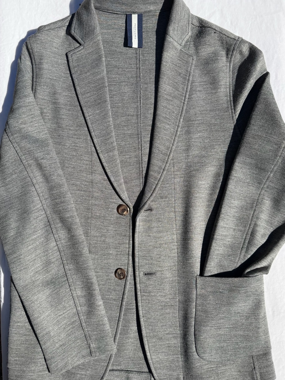 Profuomo Men’s Knit Blazer - wool blend - stretch - made in Italy